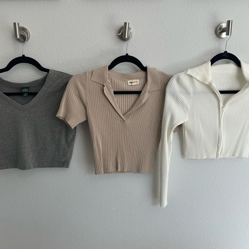 Size Small Cropped Shirt Bundle - Women Tops